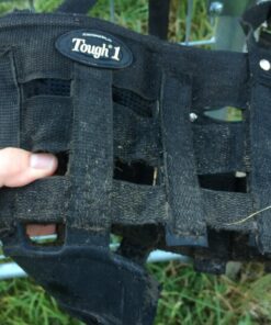 Tough 1 Easy Breathe Poly/Nylon Grazing Muzzle Black Horse 12 71pyD3MlFuL