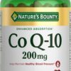 Nature's Bounty CoQ10, Supports Heart Health, Dietary Supplement, 200mg, 80 Rapid Release Softgels 80 Count (Pack of 1)