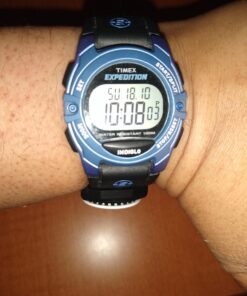 Timex Expedition Digital Chrono Alarm Timer 33mm Watch Blue/Black Stripe 9 71pyoIGGP3L