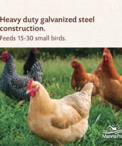 Harris Farms 1000293 Galvanized Hanging Poultry Feeder, 15 lbs, Metal 15 lb 23 71pzPTpmkL