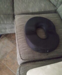 Kieba Hemorrhoid Treatment Donut Tailbone Cushion, Prostate Pillow, Pregnancy, Post Natal, Bed Sores, Coccyx, Sciatica, 18 Inches. Ultra Premium Comfort Foam (Black) Black 25 71pzhPlAGeL