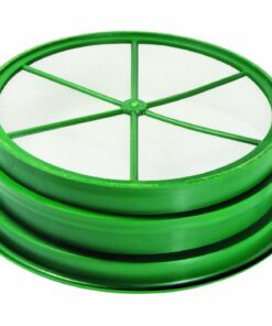 SE 13 1/4 Inch Stackable Classifier Gold Prospecting Pan - 1/20 Inch Stainless Steel Mesh Sifting Pan, Green Pans 11 71q S91kFxL