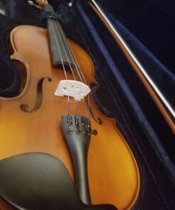 Bunnel Premier Violin Clearance Outfit 4/4 Full Size - Carrying Case and Accessories Included - Solid Maple Wood and Ebony Fittings By Kennedy Violins 4/4 (Full) 51 71q X4sAZrL