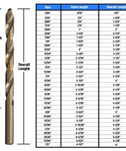 Drill America - DWD29J-CO-PC 29 Piece M35 Cobalt Drill Bit Set in Round Case (1/16" - 1/2" X 64ths), DWDCO Series 45 71q hxmAURL
