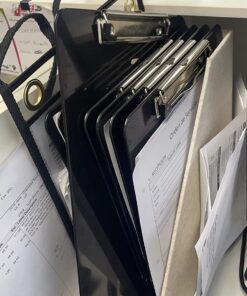 Trade Quest Plastic Clipboard Opaque Color Letter Size Low Profile Clip (Pack of 12) (Black) 15 71q0YyH aTL