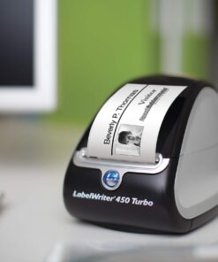 DYMO Label Printer | LabelWriter 450 Turbo Direct Thermal Label Printer, Fast Printing, Great for Labeling, Filing, Mailing, Barcodes and More, Home & Office Organization 450 Turbo Machine 35 71q0i5GK6UL