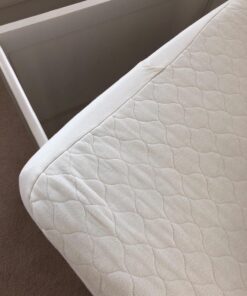 American Baby Company Waterproof Crib and Toddler Mattress Protector, Quilted Fitted Protector Pad Cover made with Organic Cotton Top Layer, 52“ x 28" Crib (28" x 52") 23 71q12mxlpQL