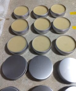 Tosnail 24 Pack 2 oz. Aluminum Round Lip Balm Tin Containers with Screw Thread Lid - Great for Spices, Candies, Tea or Gift Giving 32 71q1UOO0V L