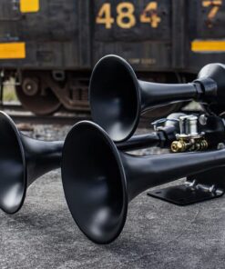 Alternative view of HornBlasters Outlaw Black 228H 2 Gallon All-In-One Train Horn Kit - Easy Install
