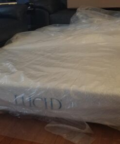 LUCID 10 Inch 2019 Gel Memory Foam Mattress - Medium Firm Feel - CertiPUR-US Certified, Queen 70 71q2pGEFKpL