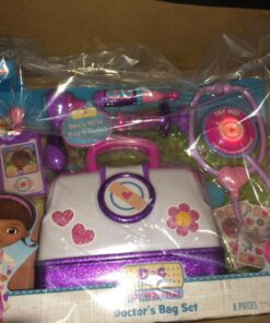 DOC MCSTUFFINS Disney Junior Toy Hospital Doctor's Bag Set, 7-piece Dress Up and Pretend Play Doctor Kit, Officially Licensed Kids Toys for Ages 3 Up Multicolor 35 71q2qXUciuL