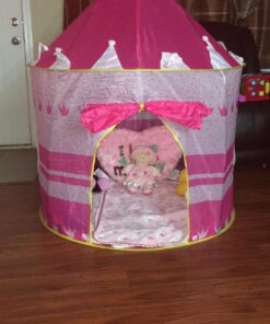 POCO DIVO Crown Princess Castle Girls Outdoor Tent Pink Indoor Play House 25 71q3RDgz9eL