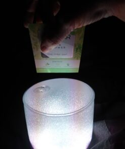 MPOWERD Luci Color Essence: Solar Inflatable Light with 8 Colors + Color Cycle to Set The Mood, Last 8 Hours, Matte Finish, No Batteries Needed, Waterproof Older Model 24 71q4351VkL