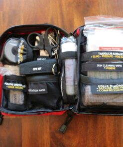 Surviveware Comprehensive Premium First Aid Kit Emergency Medical Kit for Trucks, Cars, Camping, Office and Sports and Outdoor Emergencies - Small 100 Piece Set Regular 55 71q4RvQ4pzL