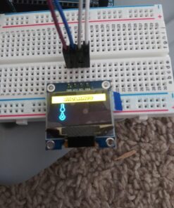 UCTRONICS 0.96 Inch OLED Module 12864 128x64 Yellow Blue SSD1306 Driver I2C Serial Self-Luminous Display Board for Arduino Raspberry Pi Pico 24 71q5x7fF OL