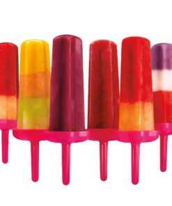 Tovolo Star Ice Pop Molds, Popsicle Makers, Set of 6, Pink 6 Count (Pack of 1) 9 71q62Iw3baL