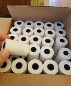 (50 Rolls) 2 1/4 x 50 Thermal Paper Receipt Rolls 55 GSM Premium Quality German Paper fits all Credit Card Terminals Verifone VX520 Ingenico ICT220 ICT250 FD400 BPA Free from BuyRegisterRolls 2 1/4" x 50' Thermal 1 Case - 50 Rolls 9 71q6QIymIwL