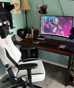 HUANUO Ultrawide Monitor Wall Mount for up to 34 35 inch Curved Computer Screens, Single Wall Mount Monitor Arm Holds 26.4lbs Max, Height Adjustable Full Motion Gas Spring Vesa Mount, Max 200x200mm 56 71q6usxnkL 1