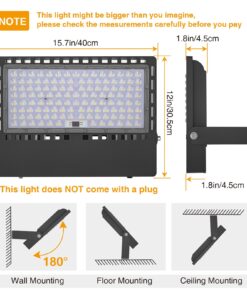 Alternative view of STASUN 𝟮𝟰𝟬𝗪 36000LM LED Stadium Flood Lights, Professional Grade Security Lights, Energy-Efficient, and Long-Lasting 5000K for Yard, Stadium, Courts, Commercial, Parking Lot 240W