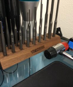 TEKTON Punch Set with Walnut Block (18-Piece) | 66564 Gunsmith Punch Set 49 71q73lgoYlL