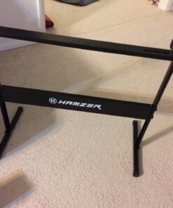 Hamzer 61-Key Portable Electronic Keyboard Piano with Stand, Stool, Headphones, Microphone & Sticker Sheet 54 71q7D1igSIL