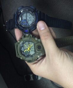 FANMIS Mens Military Multifunction Digital LED Watch Electronic Waterproof Alarm Quartz Sports Watch Blue 30 71q7bRuMBmL