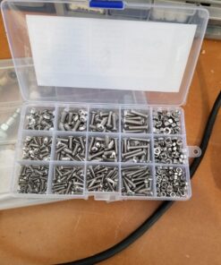 Comdox 500Pcs M3 M4 M5 Stainless Steel Button Head Hex Socket Head Cap Bolts Screws Nut Assortment Kit 15 71q8BdX kbL