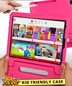 Official Cooper Dynamo for iPad Pro 11 inch Case for Kids 4th/3rd/2nd/1st Generation 2022/2021/2020/2018 | Rugged Foam, Magic Handle, Stand, with Pencil Holder, Eco-Mailer iPad Pro 11 (4th 3rd 2nd 1st gen, 2022-2018) Bubble Gum Pink 12 71q8OBi3 L