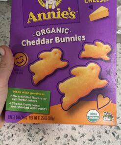Annie's Homegrown Variety Organic Variety Pack, Cheddar Bunnies, Bunny Grahams & Cheddar Squares, 12 Pouches Crackers & Graham snacks 12 Piece Assortment 46 71q9UZlyfSL