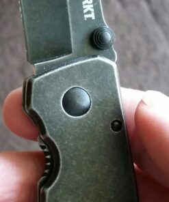 CRKT Squid Folding Pocket Knife: Compact EDC Straight Edge Utility Knife with Stainless Steel Blade and Framelock Handle Black Stonewash 40 71qA7GXP xL