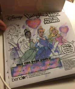 Disney Princess Imagine Ink Book and Sticker Book Set (Bundle Includes 2 Books and Mess Free Marker) 15 71qAwdMttVL 1
