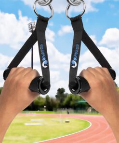 Alternative view of Fitteroy Heavy Duty Exercise Handles for Gym Cable Machine Attachment & Resistance Bands Workout Equipment - Compatible with Bowflex, Total Gym, Weider Home Gym LAT Pulldown