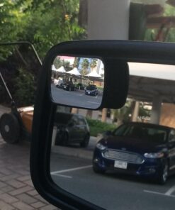 Total View 360 Wide Angle Universal Adjustable Blind Spot Mirror, Frameless Square Design, 2 Pack 31 71qCGyLK87L