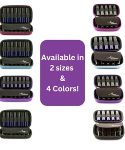 Aroma Outfitters Essential Oil Carrying Case. Premium Storage Protection & Organizer for Roller Bottles. Carry Case Protects up to 10 Roller Balls and Sample Drams - Perfect for Travel (Blue) 10 Bottle Blue 30 71qCkDigFdL