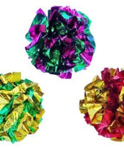 PETFAVORITES Original Mylar Crinkle Balls Cat Toys - 12 Pack 11 71qDKwHwBZL