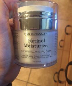 Pure Body Naturals Retinol Moisturizer, 1.7 Ounces - Moisturizing Retinol Cream for Face, Age Defying Eye Cream for Wrinkles and Lines with Hyaluronic Acid, Shea Butter, and Jojoba Oil 35 71qDVrTb82L