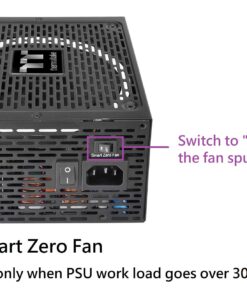 Thermaltake Toughpower GF1 750W 80+ Gold SLI/ CrossFire Ready Ultra Quiet 140mm Hydraulic Bearing Smart Zero Fan Full Modular Power Supply 10 Year Warranty PS-TPD-0750FNFAGU-1 Black 18 71qDZfP37L