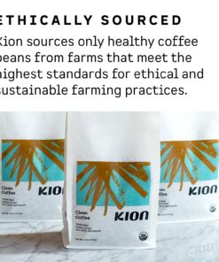 Kion Organic Ground Coffee, Tested for Toxins, Ethically Sourced, Rich, Bold, and Smooth, Medium Roast 12 Oz (1 Pack) Ground Medium Roast 12 Ounce (Pack of 1) 11 71qDqracPiL