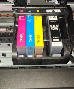 GPC Image Compatible Ink Cartridge Replacement for HP 564XL 564 XL Compatible with DeskJet 3520 3522 Officejet 4620 Photosmart 5520 6510 7520 7525 Printer (4 Black) 27 71qE76ytNNL