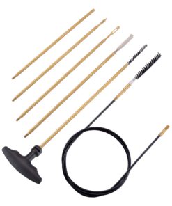 Raiseek .177 Cal & .22 Cal Airgun Cleaning Kit with Cotton Mop Brass Cleaning Rod Nylon Brushes in Zippered Organizer Compact Case 12 71qECZi UmL