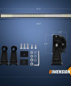 Alternative view of Nilight - 15026C-A LED Light Bar  52Inch 300W  Spot Flood Combo LED Driving Lamp Off Road Lights LED Work Light for Trucks Boat Jeep Lamp,2 Years Warranty 52Inch Light Bar