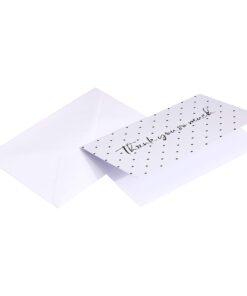 Amazon Basics Thank You Cards and Envelopes, 48 Count, Polka Dot and Stripe 11 71qEE6bcIPL