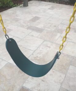 Jungle Gym Kingdom Swing for Outdoor Swing Set - Pack of 1 Swing Seat Replacement Kit with Heavy Duty Chains - Backyard Swingset Playground Accessories for Kids (Green) Green, 1 Pack Standard 38 71qEK17 WHL