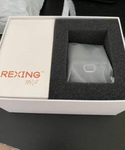 Rexing V1P 4K Car Dash Cam 2.4" LCD 2160p Front + 1080p Rear Wi-Fi 170° Wide Angle Dual Channel with Rear Cam, G-Sensor, WDR, Loop Recording Mobile App Supercapacitor Camera Recorder 42 71qF85WZL