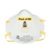 3M 8210V Particulate Respirator with Cool Flow Valve, Grinding, Sanding, Sawing, Sweeping, Woodworking, Dust 80 Respirators 3 71qFPS rBgL