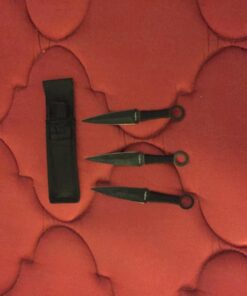 Ace Martial Arts Supply Ninja Stealth Black Throwing Knives with Nylon Case (Set of 3) Kunai 31 71qFudAVjL
