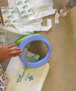 Kalencom Potette Plus 2-in-1 Travel Potty and Trainer Seat - Dual-Purpose Potty Training Toilet Seat - Portable Potty for Toddler Travel - With Durable, Lock-In Legs and Splash Guard - LIlac 30 71qGHIqaszL