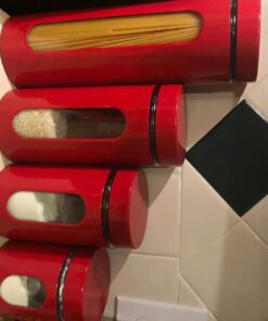 Anchor Hocking Palladian Window Cylinder Jars, Mixed Sizes, Cherry, Set of 4 4 Piece Palladian Canister Set 42 71qGwAX8OlL