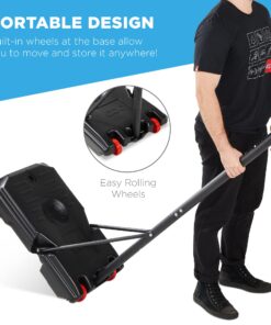 Best Choice Products Kids Height-Adjustable Basketball Hoop, Portable Backboard System w/ 2 Wheels, Fillable Base, Weather-Resistant, Nylon Net, Adjusts from 70.5in to 82.3in - White 29 71qH6vvSKPL