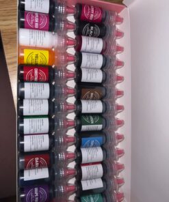 Food Coloring for Baking - 26 Vibrant Cake Coloring Liquid Set for Dessert Decorating, Food Grade Food Dye for Icing,Fondant,Cookies,Easter Egg,Making DIY Supplies Kit- 0.25 Fl. oz (6 ml)/Bottles 0.25 Fl Oz (Pack of 26) 44 71qHAhvlbdL